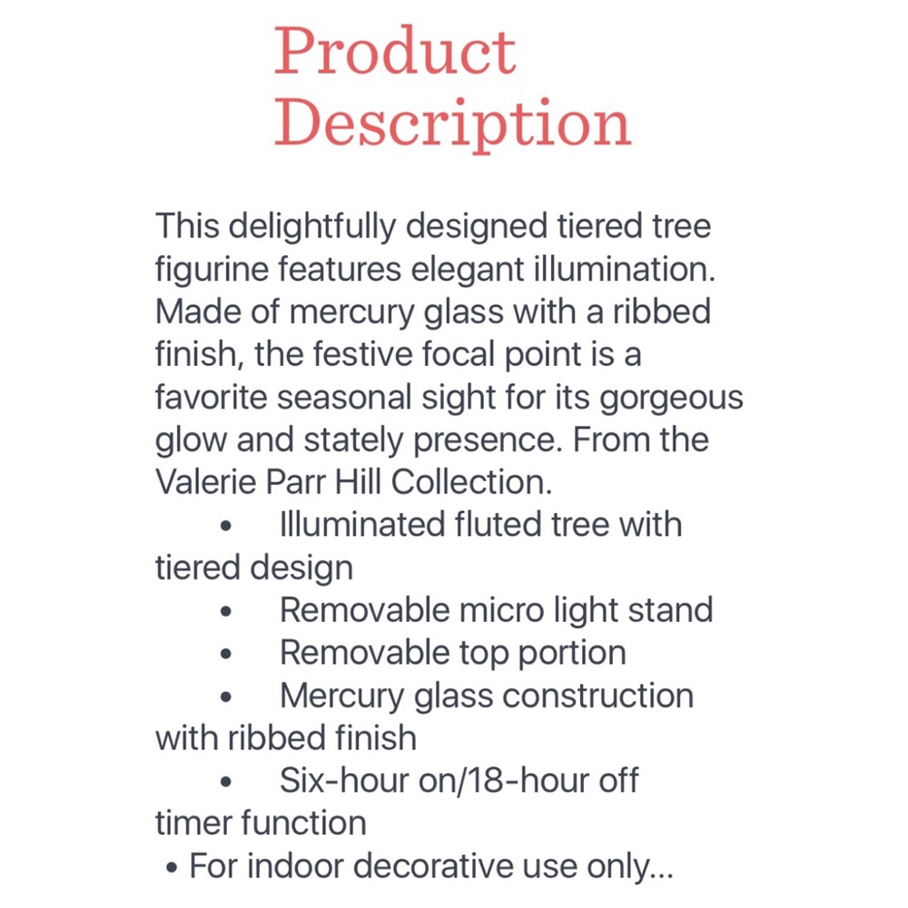 Illuminated Glass Fluted Tree by Valerie Parr Hill - Picture 8 of 8